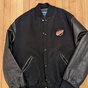 Holloway Black and Gray Varsity Jacket